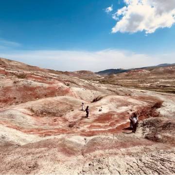 Nature Tour: Candy Cane Mountains, Pink Lake, Flaming Mountain