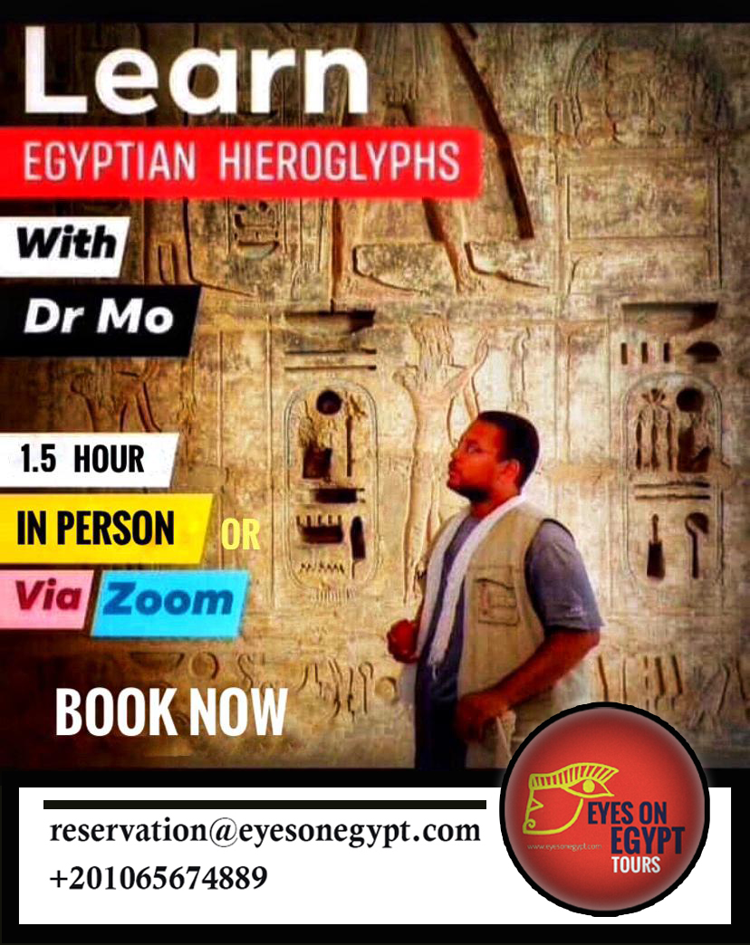 Egyptian Hieroglyphs 1.5-Hour Workshop (Online Or In Person)