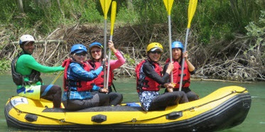 One day exciting rafting with family